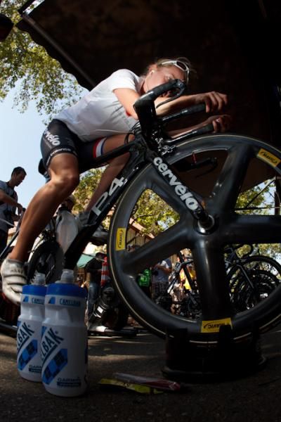 World Champion Emma Pooley flew to California from Europe for the first-ever Tour of California women's TT.