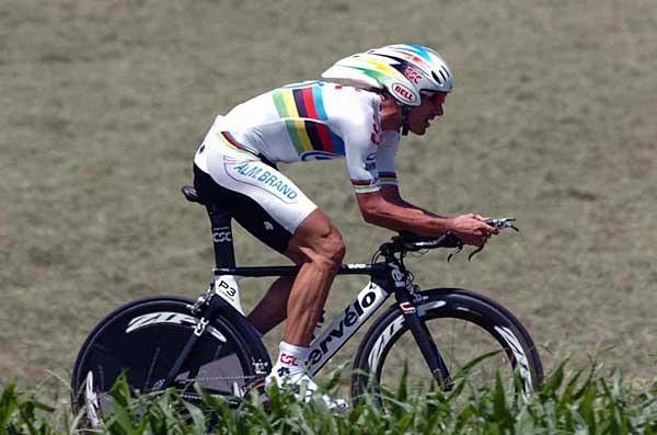 Fabian Cancellara (CSC) time trialling at the Tour de Suisse