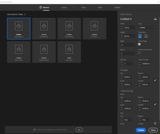 Set the Pages field to 3, and add the appropriate width and height for the type of book you’ll be making