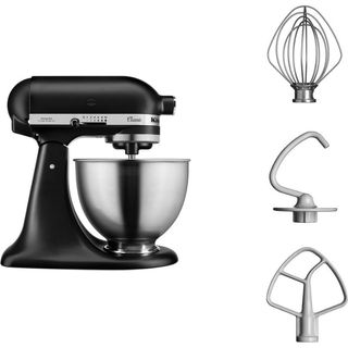 A matte black KitchenAid Classic stand mixer for the best KitchenAid mixer deals.