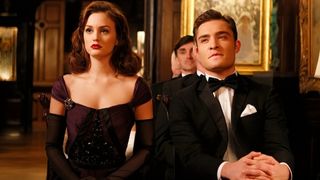 Leighton Meester as Blair and Ed Westwick as Chuck