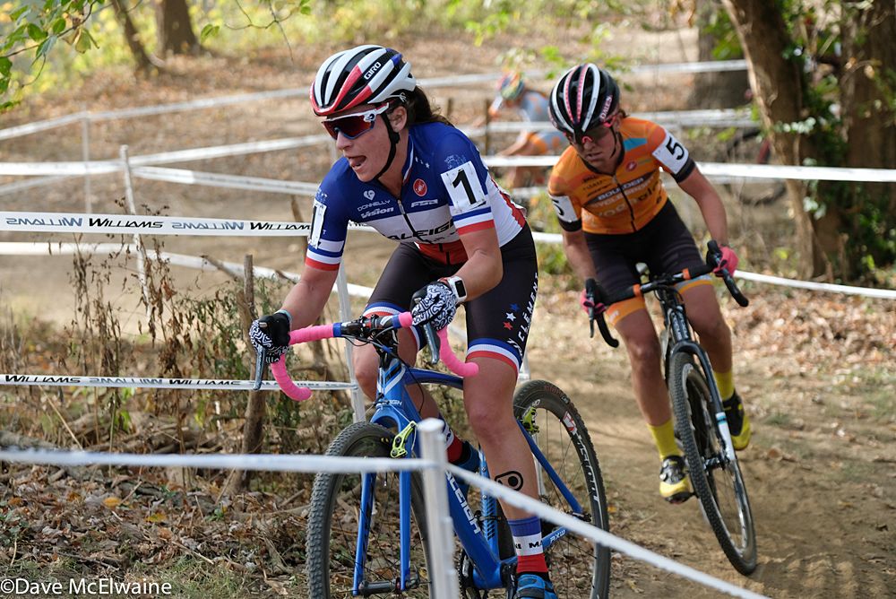 Caroline Mani (Raleigh Clement) started back around tenth position but fought her way up to fifth