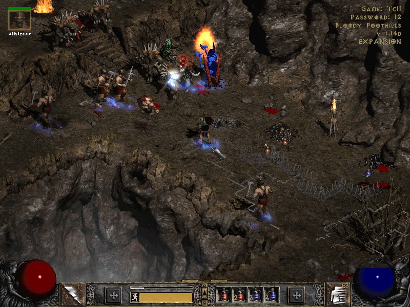Diablo 2 combat in the bloody foothills