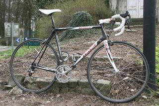 Tom Boonen's weapon for Roubaix - the custom-designed Time VXS Spécial Paris-Roubaix.