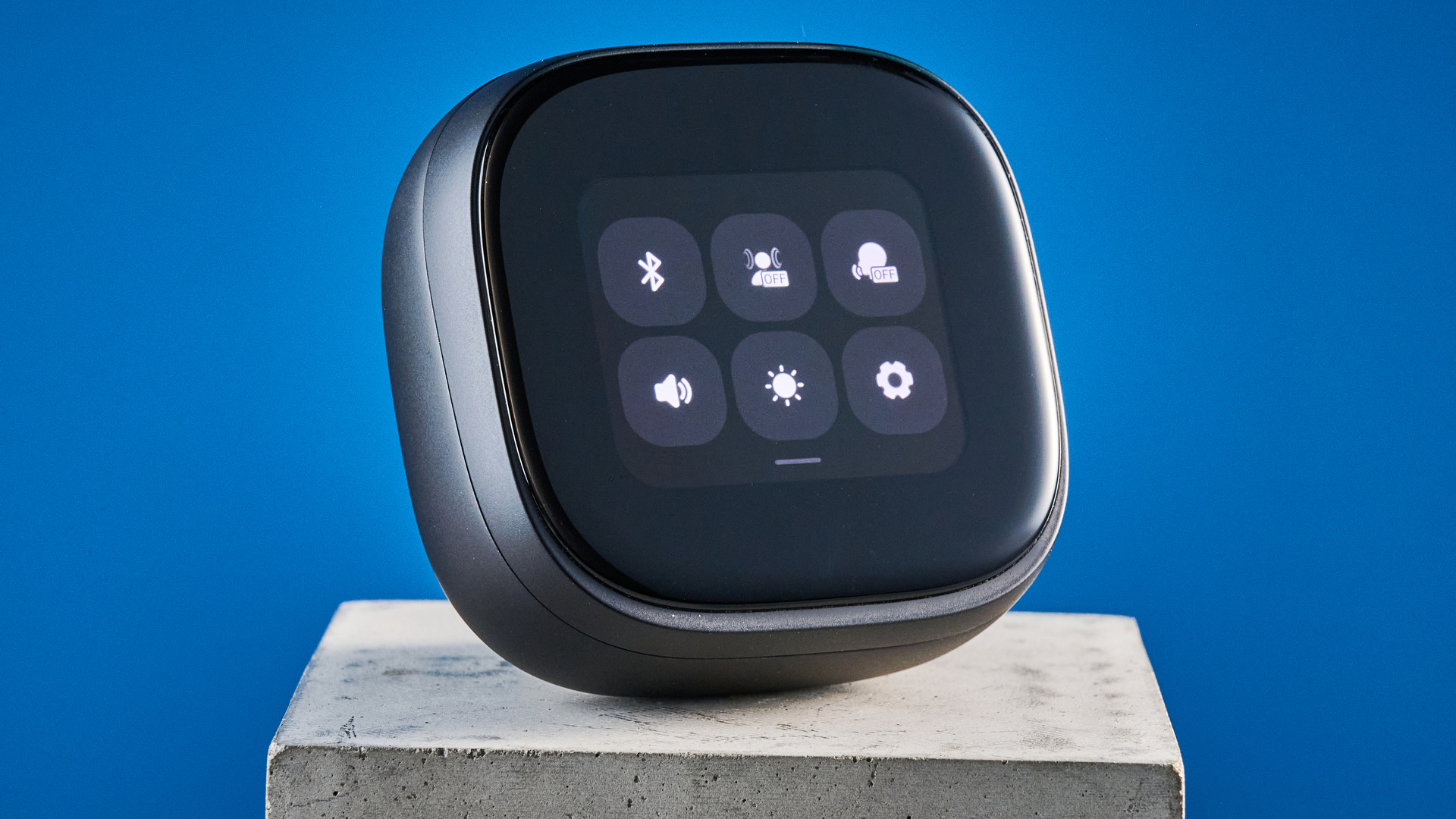 the soundcore liberty 5 pro max earbuds photographed against a blue tom's guide background