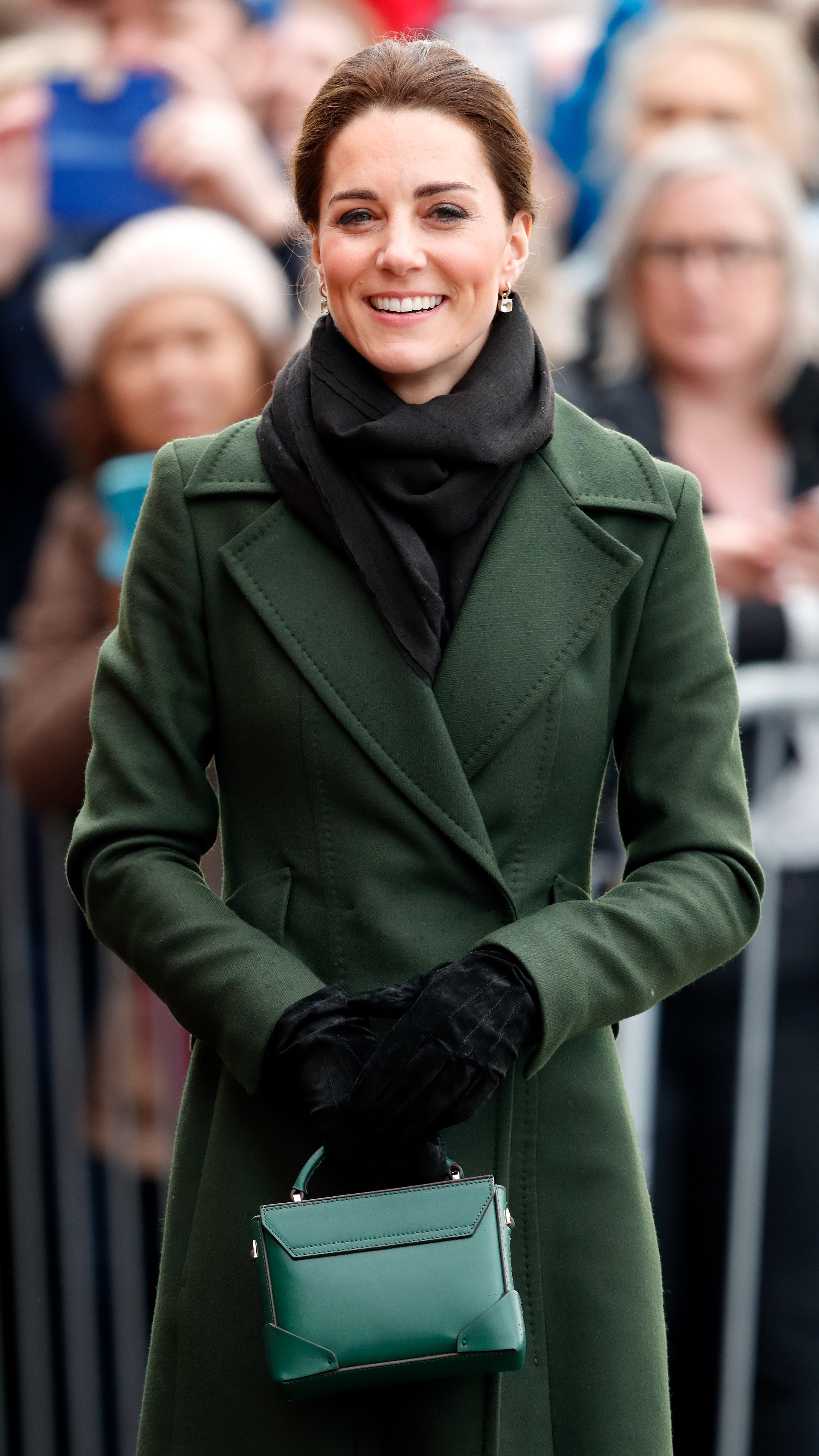 The Princess of Wales visits Blackpool Tower and greets members of the public on the Comedy Carpet on March 6, 2019