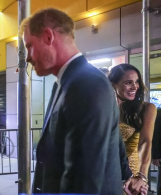 Duchess of Sussex Meghan Markle and Duke of Sussex Prince Harry attend the ceremony, which benefits the Ms. Foundation for Women and feminist movements, in New York, United States on May 16, 2023.