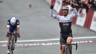 Fabian Cancellara made it to three victories of the Strade Bianche in his final year as a professional