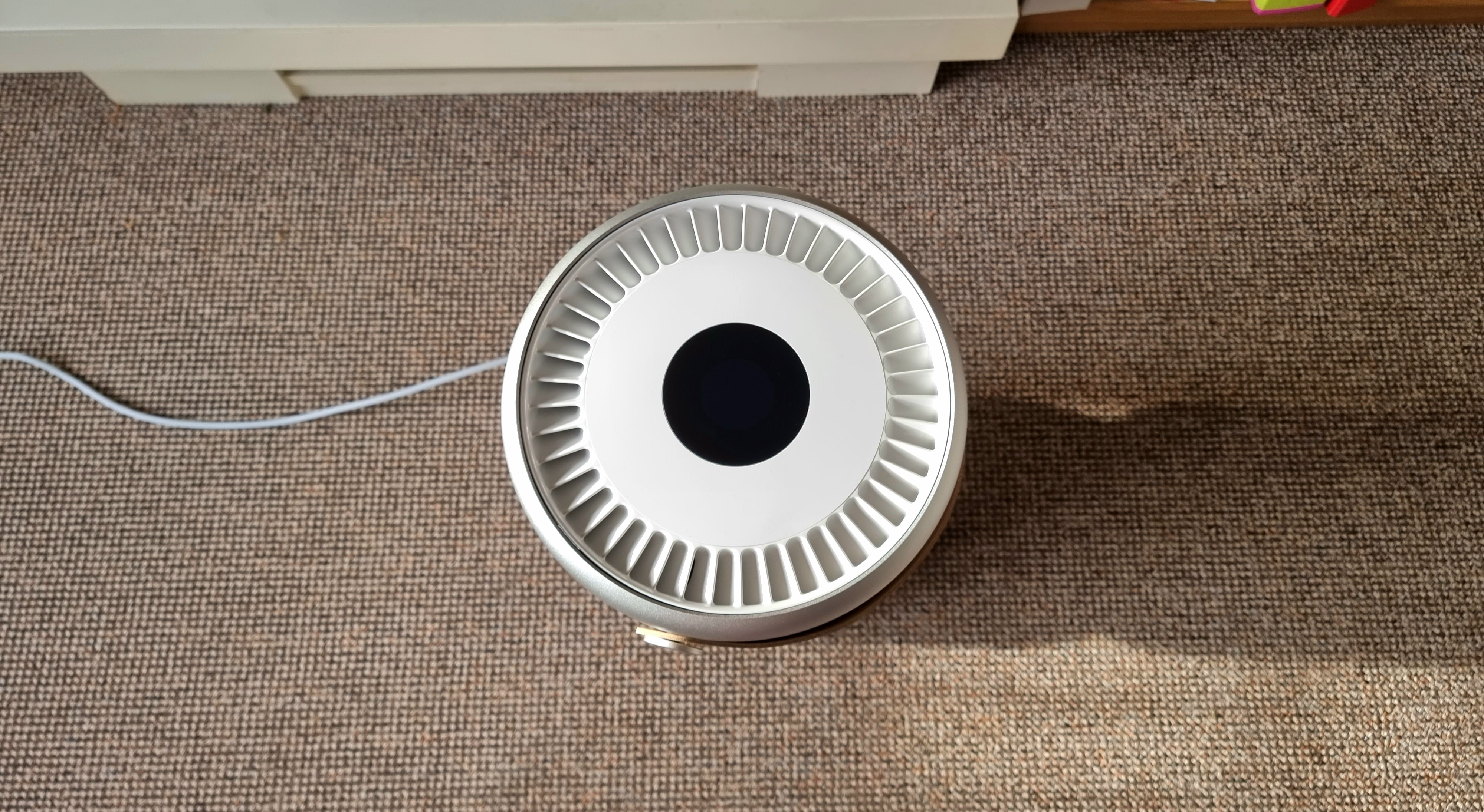 The Molekule Air Pro air purifier, view from the top