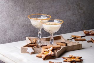 Christmas almond milk cocktail