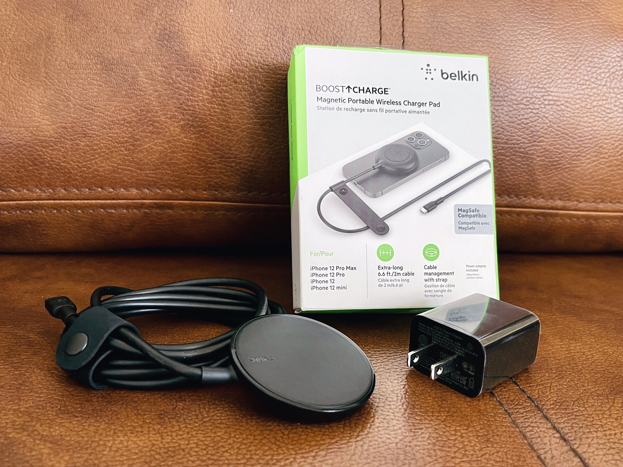 Belkin BoostCharge Pro Portable Wireless Charger Pad for MagSafe