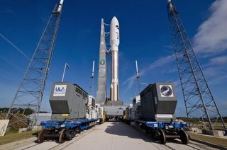 X-37B Rolled Out for Third Mission, Low Angle