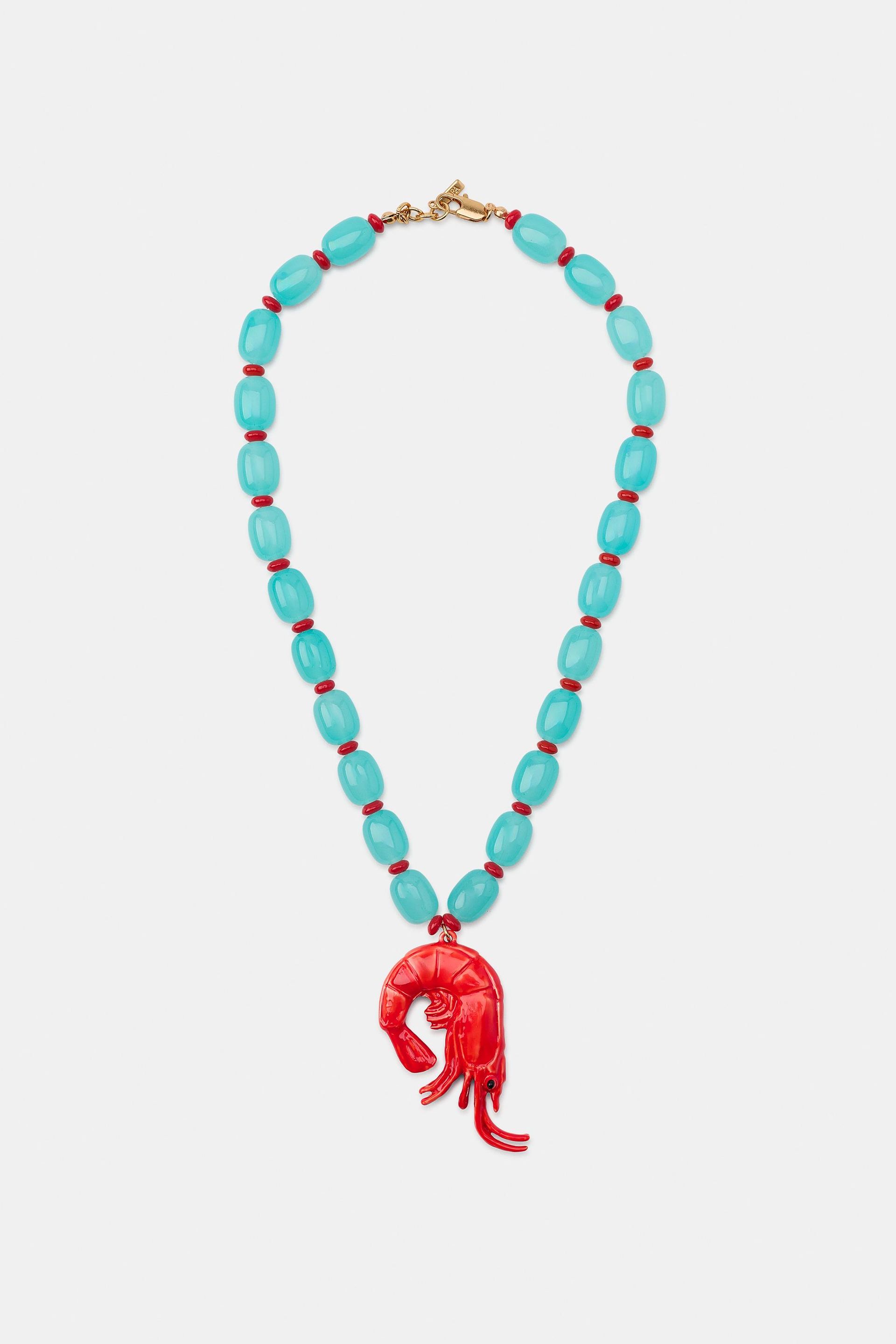 Shrimp Bead Necklace