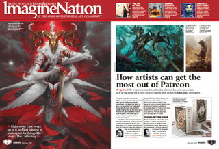 ImagineFX magazine spread