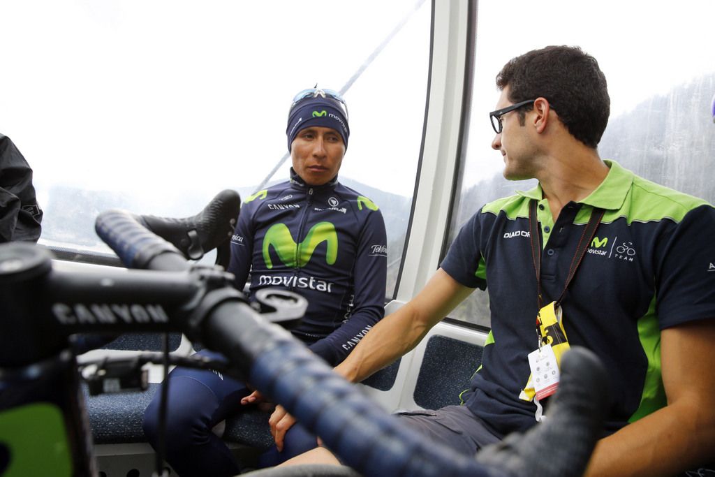 Nairo Quintana (Movistar) after the stage