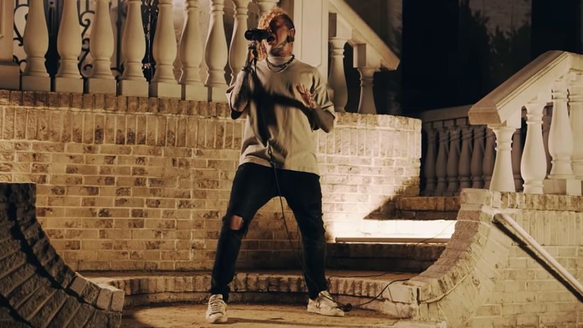 Will Ramos screaming outside a building at night