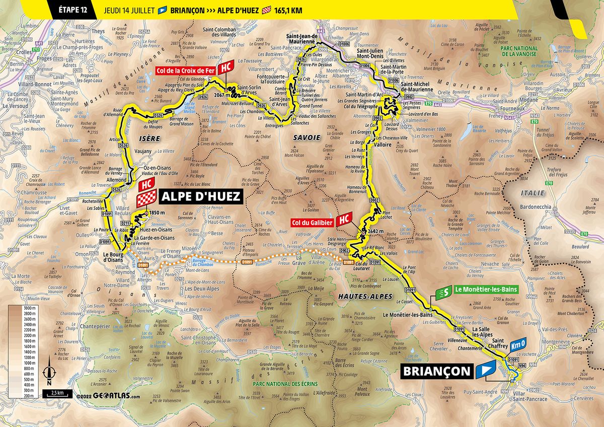 Maps and profiles of the 2022 Tour de France