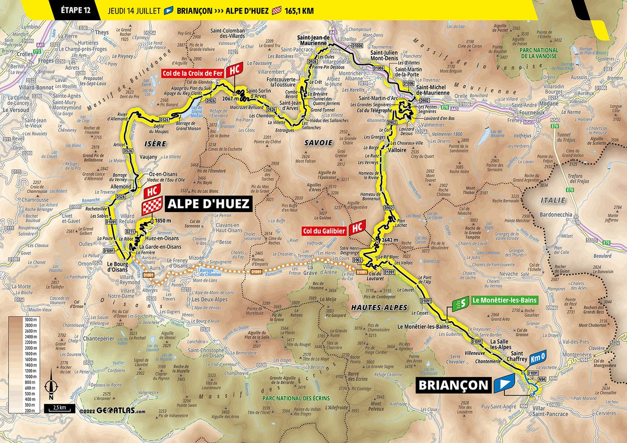 Maps and profiles of the 2022 Tour de France
