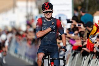OTURA SPAIN FEBRUARY 18 Magnus Sheffield of United States and Team INEOS Grenadiers celebrates winning during the 68th Vuelta A Andalucia Ruta Del Sol 2022 Stage 3 a 1532km stage from Lucena to Otura 68RdS on February 18 2022 in Otura Spain Photo by Bas CzerwinskiGetty Images
