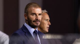 David Beckham co owner of Inter Miami CF before the Final of the Lamar Hunt U.S. Open Cup 2023. Houston Dynamo went on to beat Inter Miami CF 2-1 at the DRV PNK Stadium on September 27th, 2023 in Fort Lauderdale, Florida, USA.