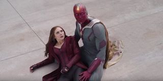 Vision and Scarlet Witch in Captain America: Civil War