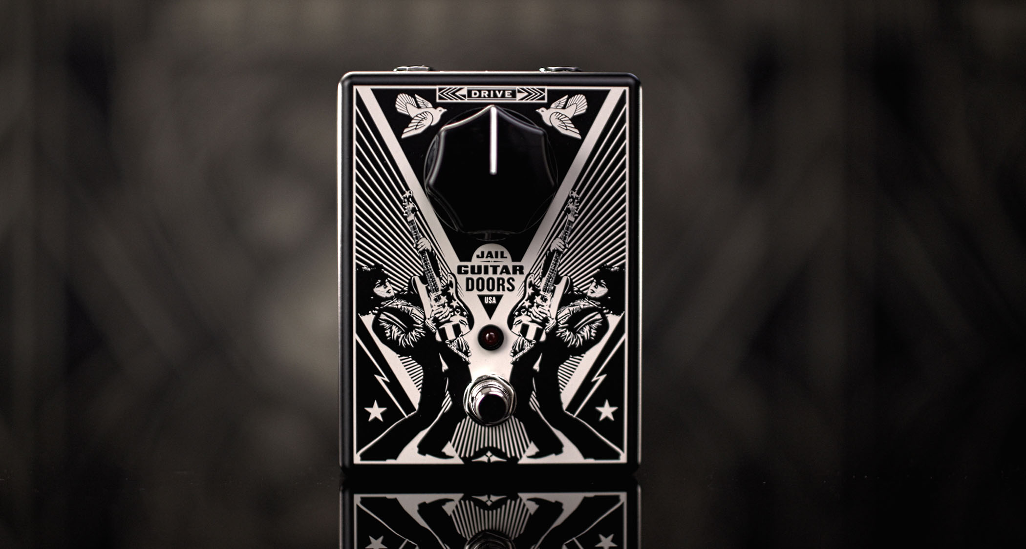 MXR Wayne Kramer Jail Guitar Doors Drive: launched with the help of Tom Morello, this signature drive features artwork from Obey and will support the late MC5 guitarist's prisoner rehabilitation charity.