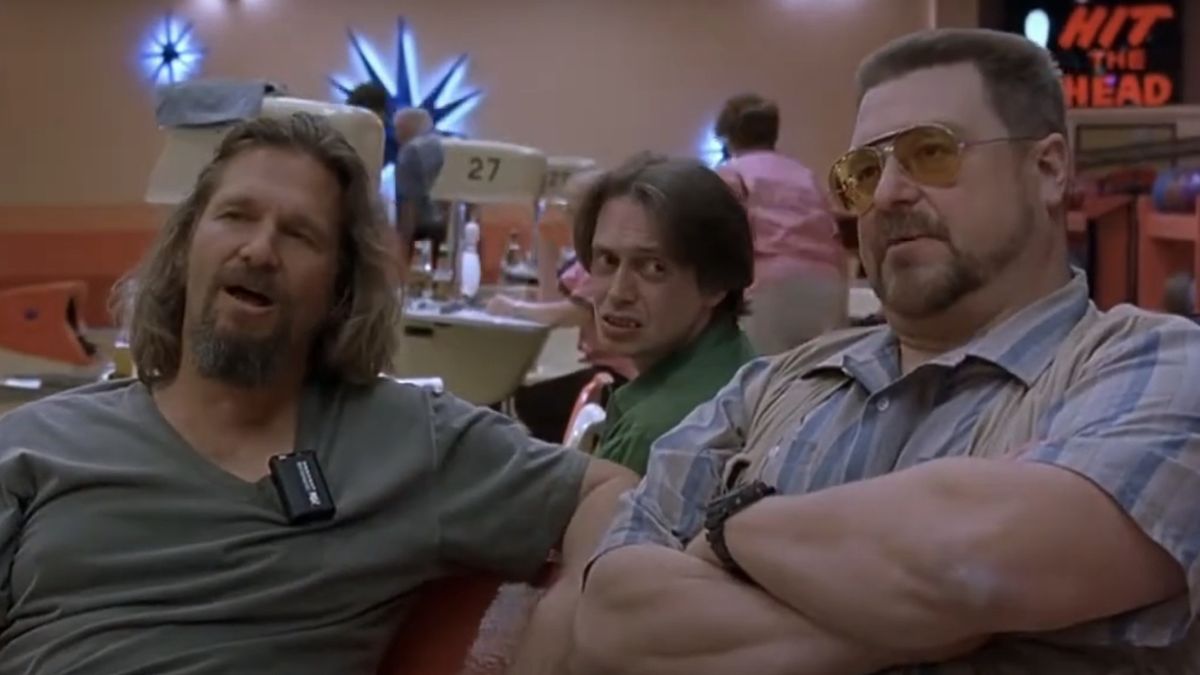 Jeff Bridges, Steve Buscemi, and John Goodman in The Big Lebowski