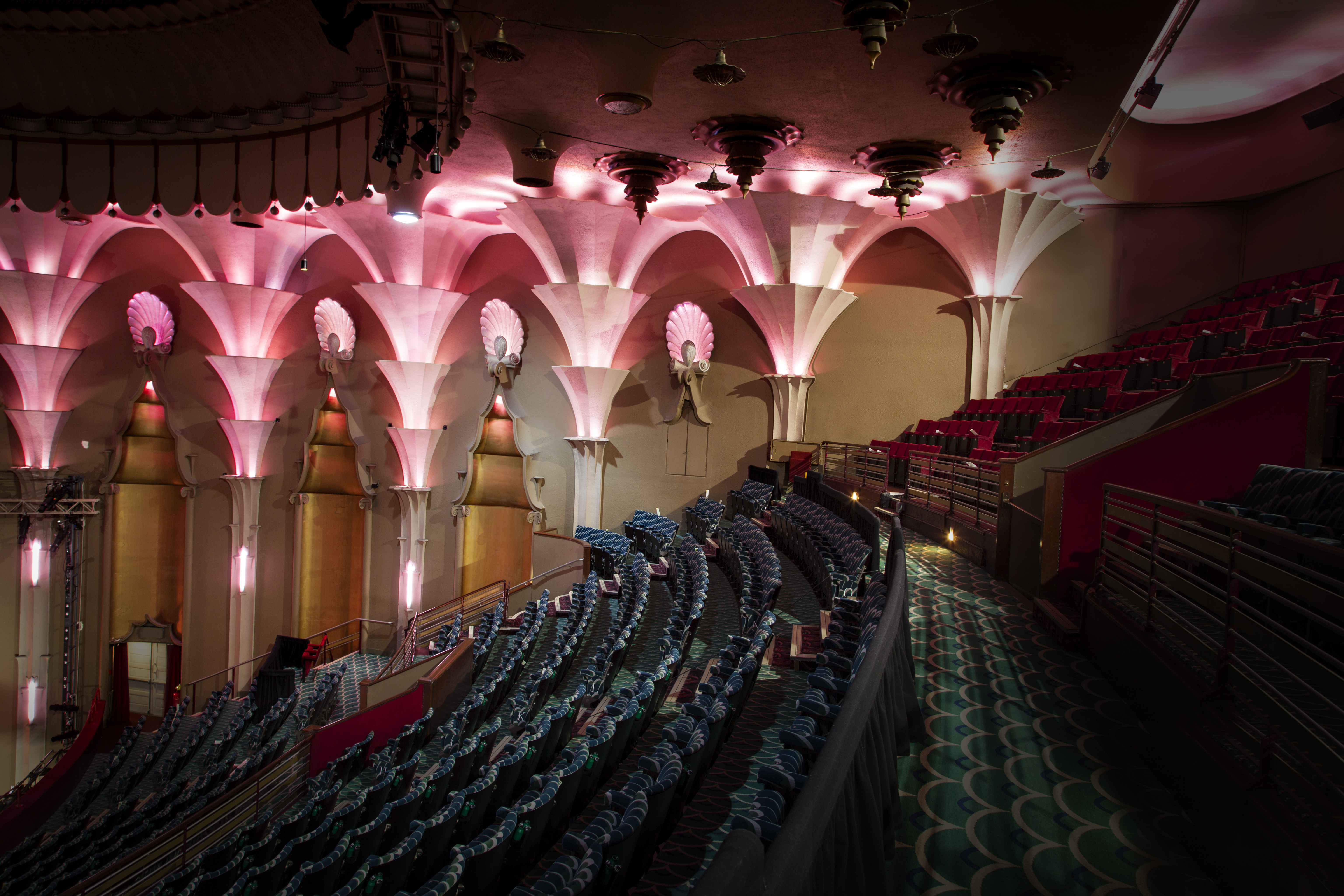 Seating at the Apollo Victoria, Photograph by Derry Moore.