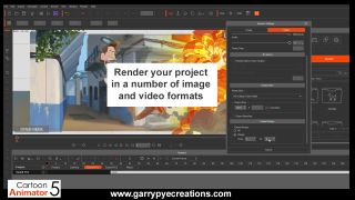 Screenshot for a tutorial on how to create motion comics in Cartoon Animator