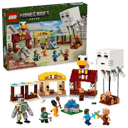 Minecraft the Ghast Balloon Village Attack