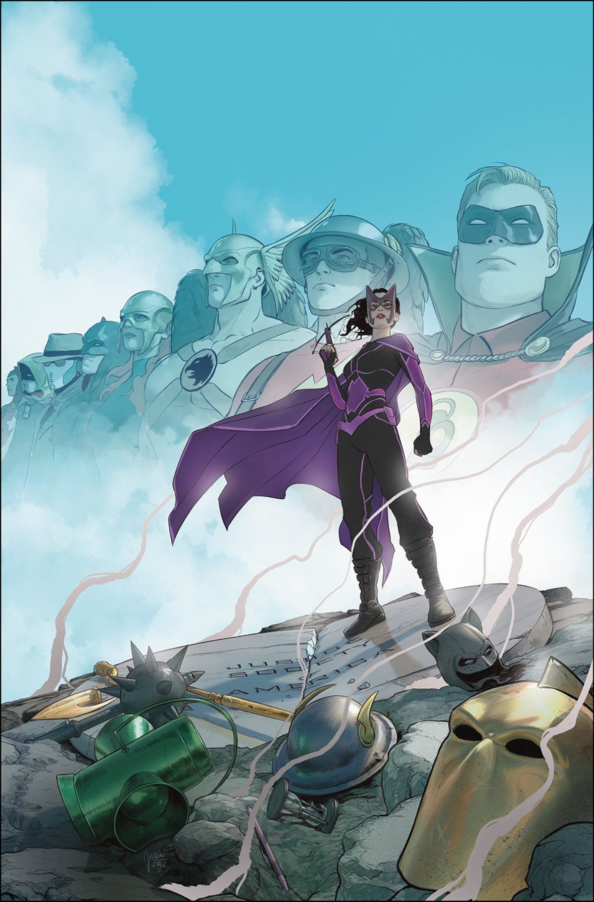 Justice Society of America #1 cover by Mikel Jan&iacute;n