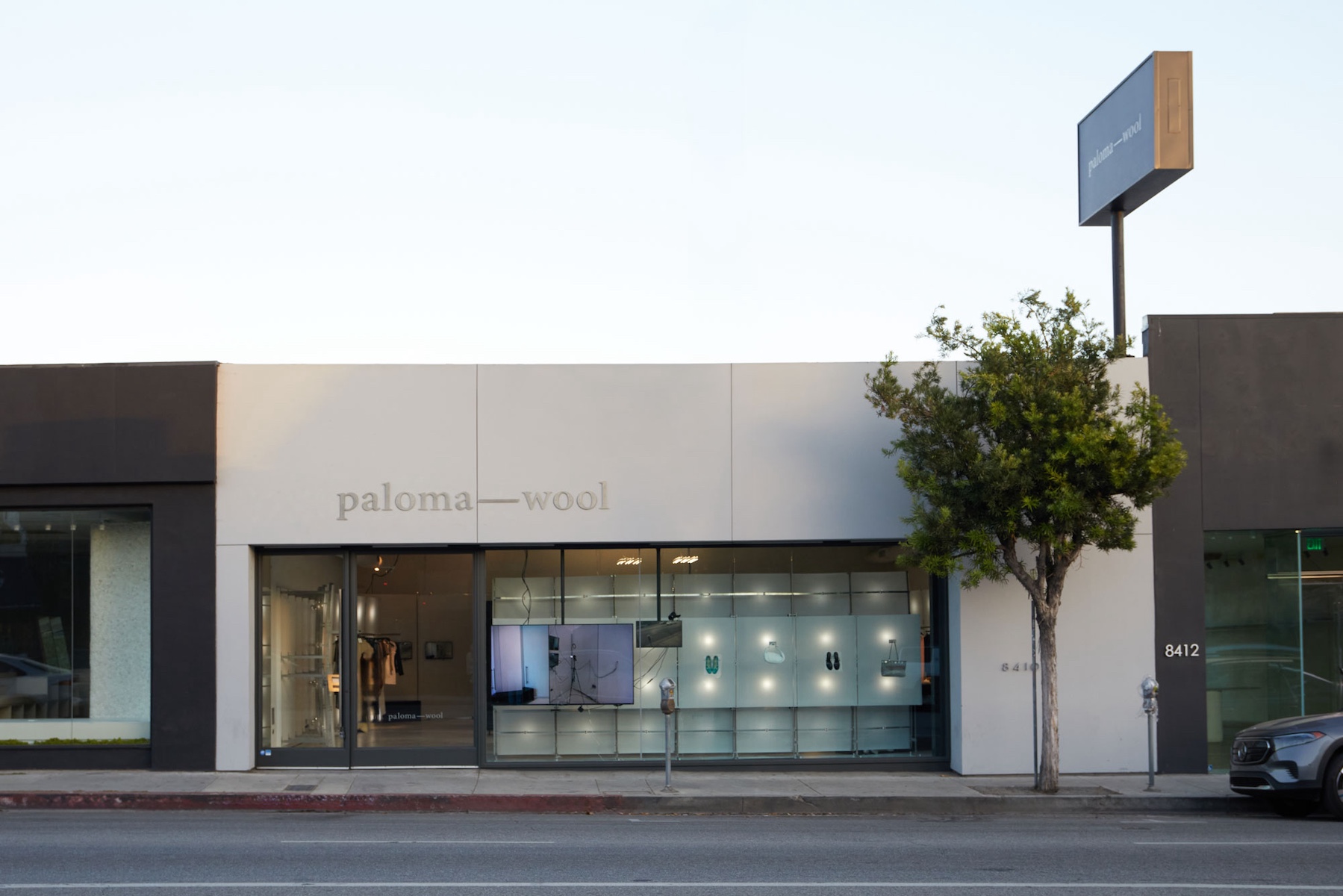 Paloma Wool Los Angeles store melrose avenue interiors