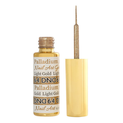 Dnd - Gel Nail Art Palladium Liner - Light Gold - #064