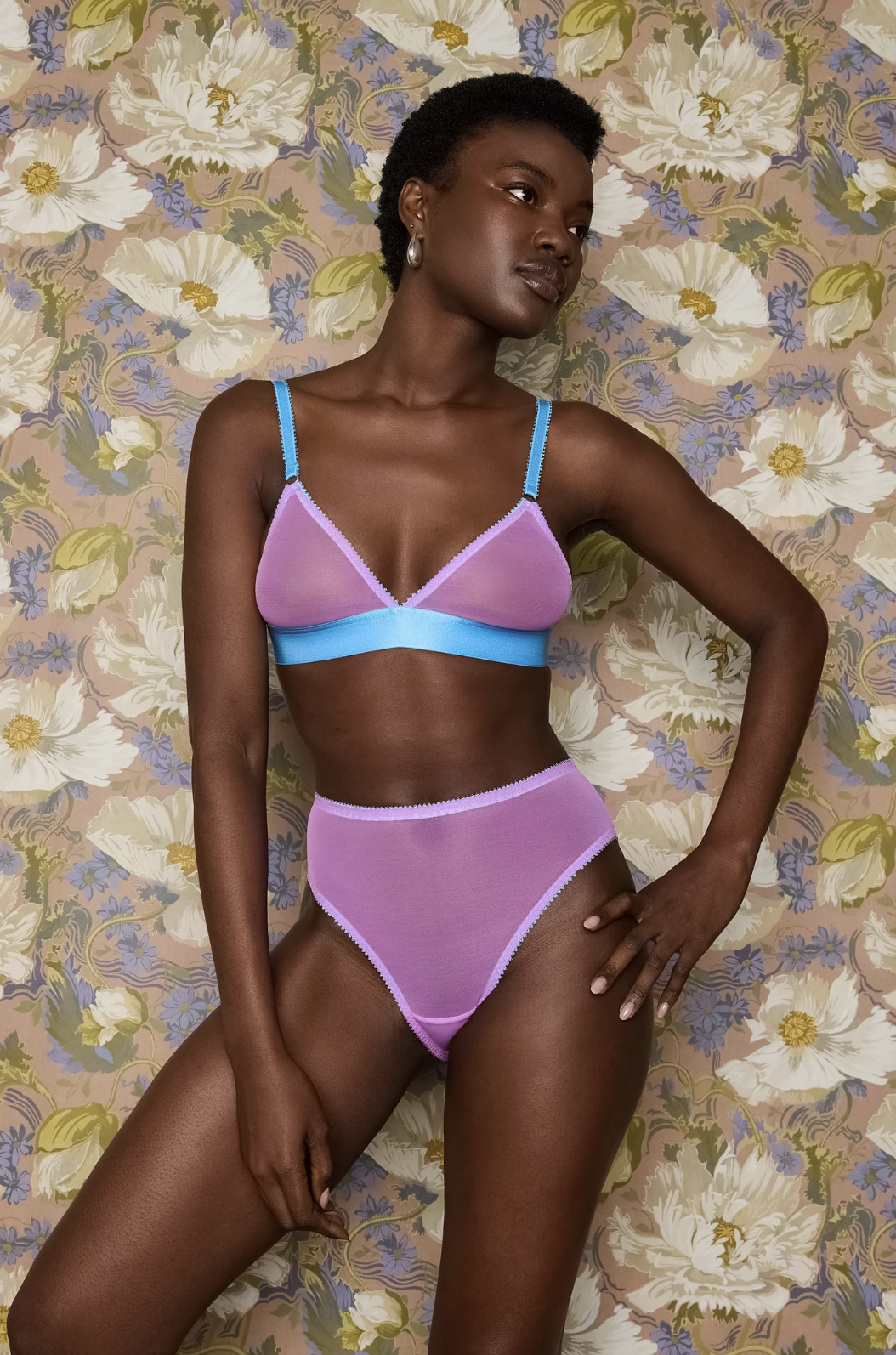 Dora Larsen, Pippa Clean Tulle Triangle Bralette