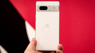 Google Pixel 7a from the back
