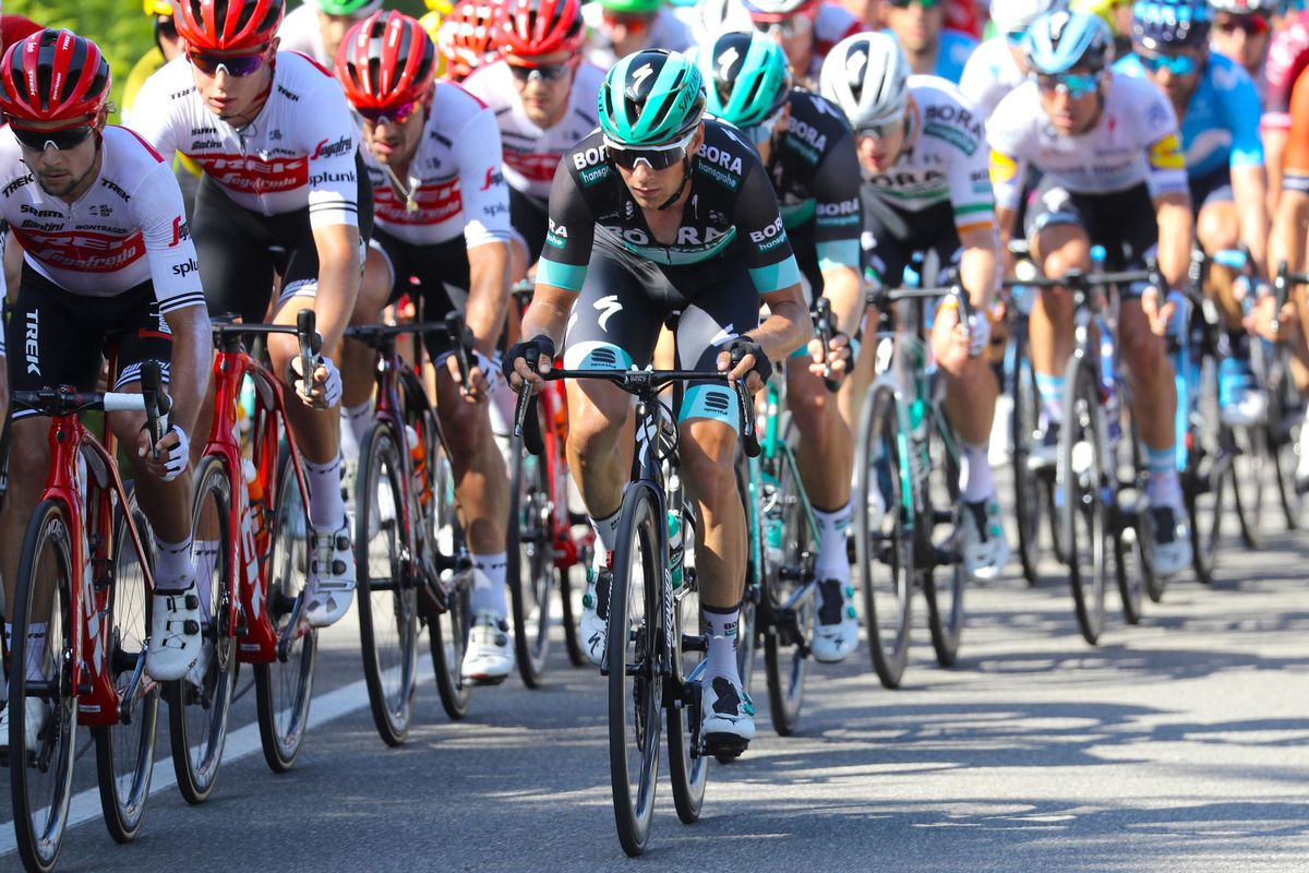 Trek and Bora hansgrohe go head-to-head on stage 14 of the Vuelta a Espana