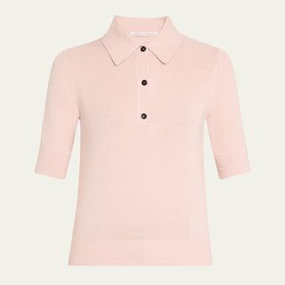 MARIA MCMANUS, Cashmere Short-Sleeve Petite Polo Shirt