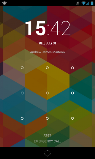 Android 4.3 Lock screen