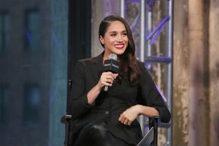 Meghan Markle discusses the televsion show "Suits" at AOL Studios in New York on March 17, 2016
