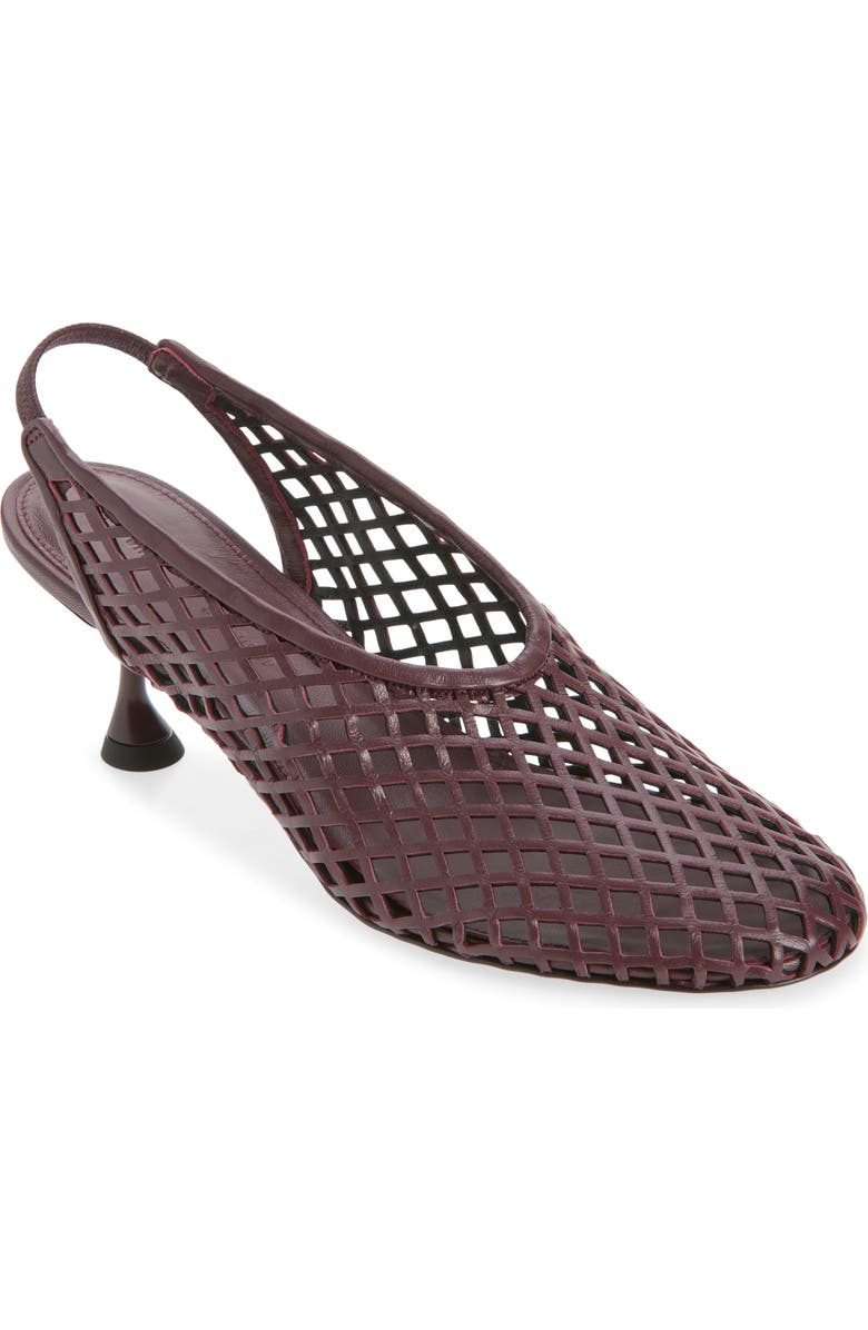Tee Perforated Slingback Pump