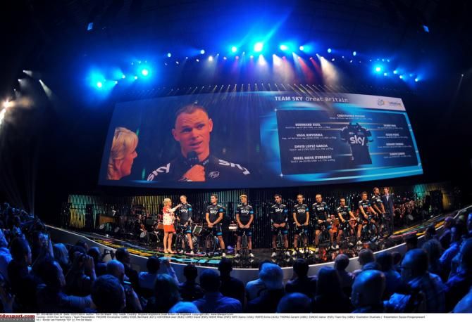 Chris Froome during the team presentation