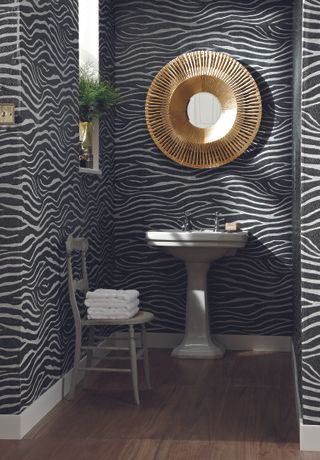 zebra print wallpaper by arthouse