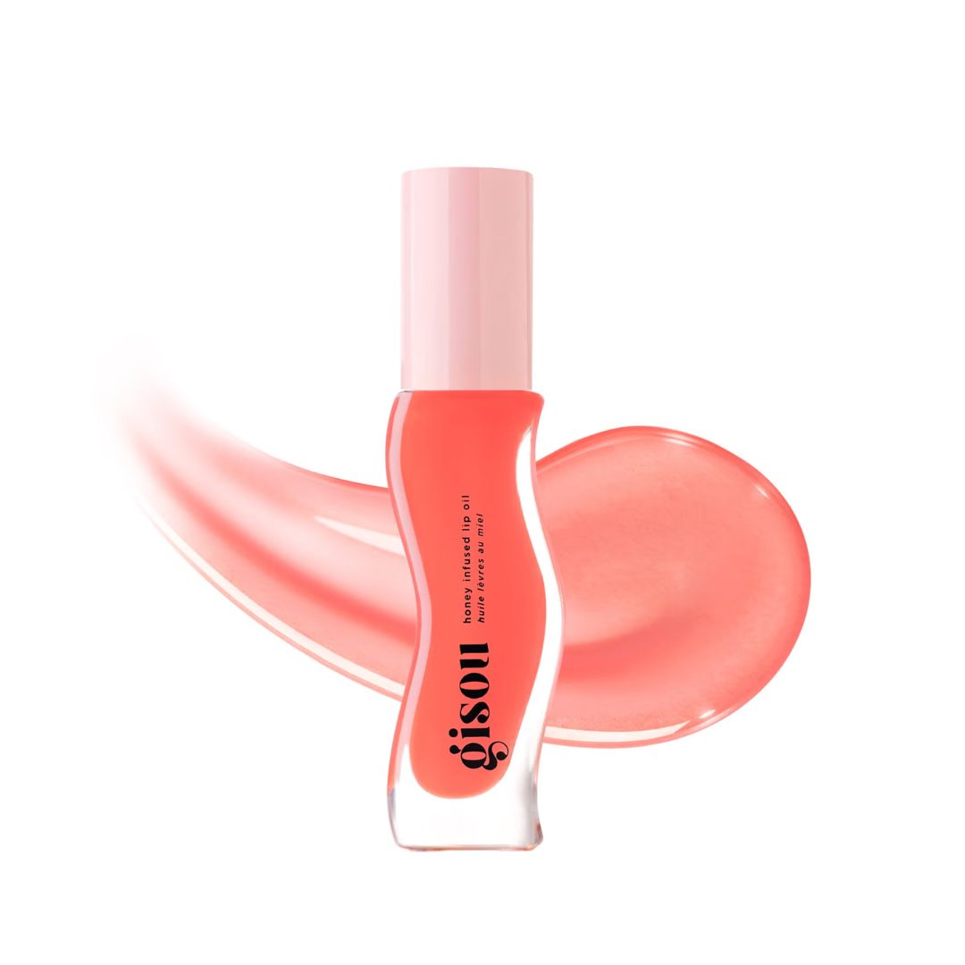 An image showing a tinted lip oil from Gisou