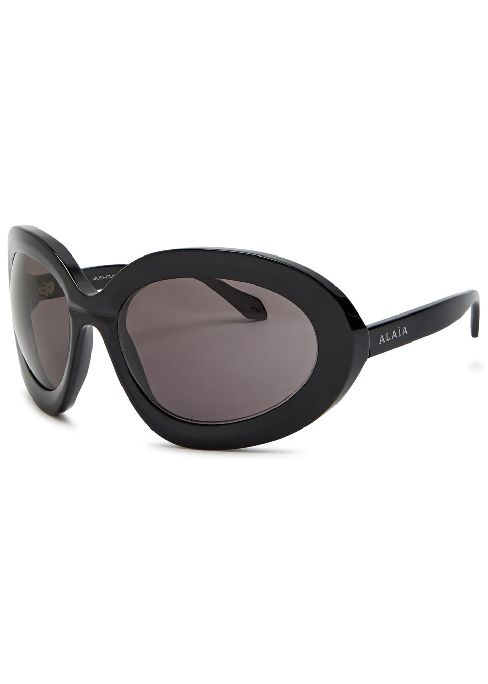 Ala&amp;iuml;a, Oversized oval-frame sunglasses