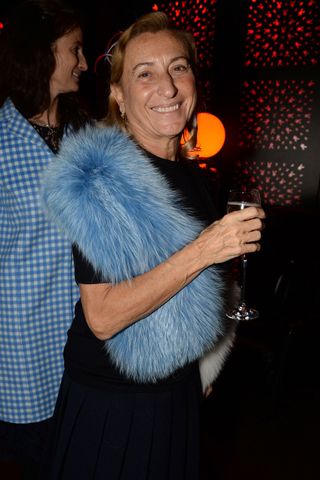 Miuccia Prada At The Playboy 60th Anniversary Party