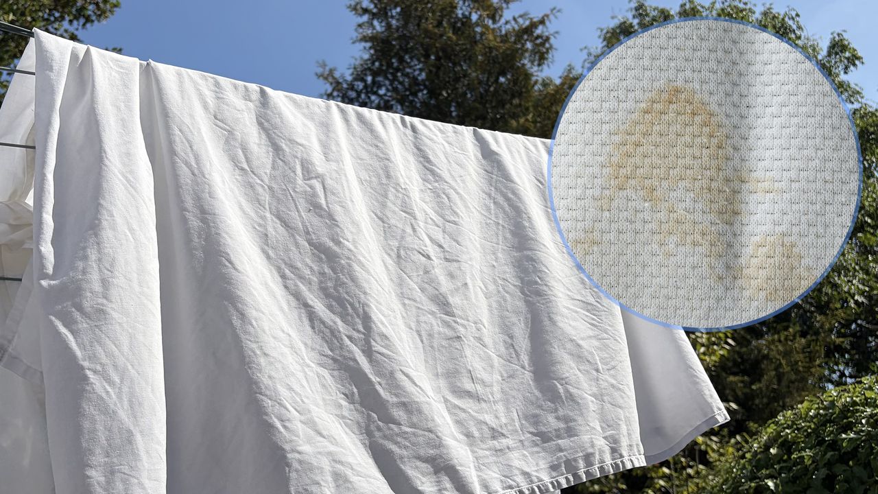 I turned my yellowed bed sheets bright white again in one wash without using chlorine bleach