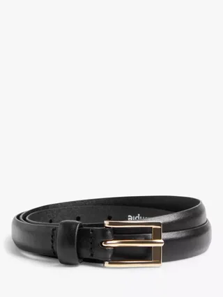 John Lewis Square Buckle Narrow Leather Belt