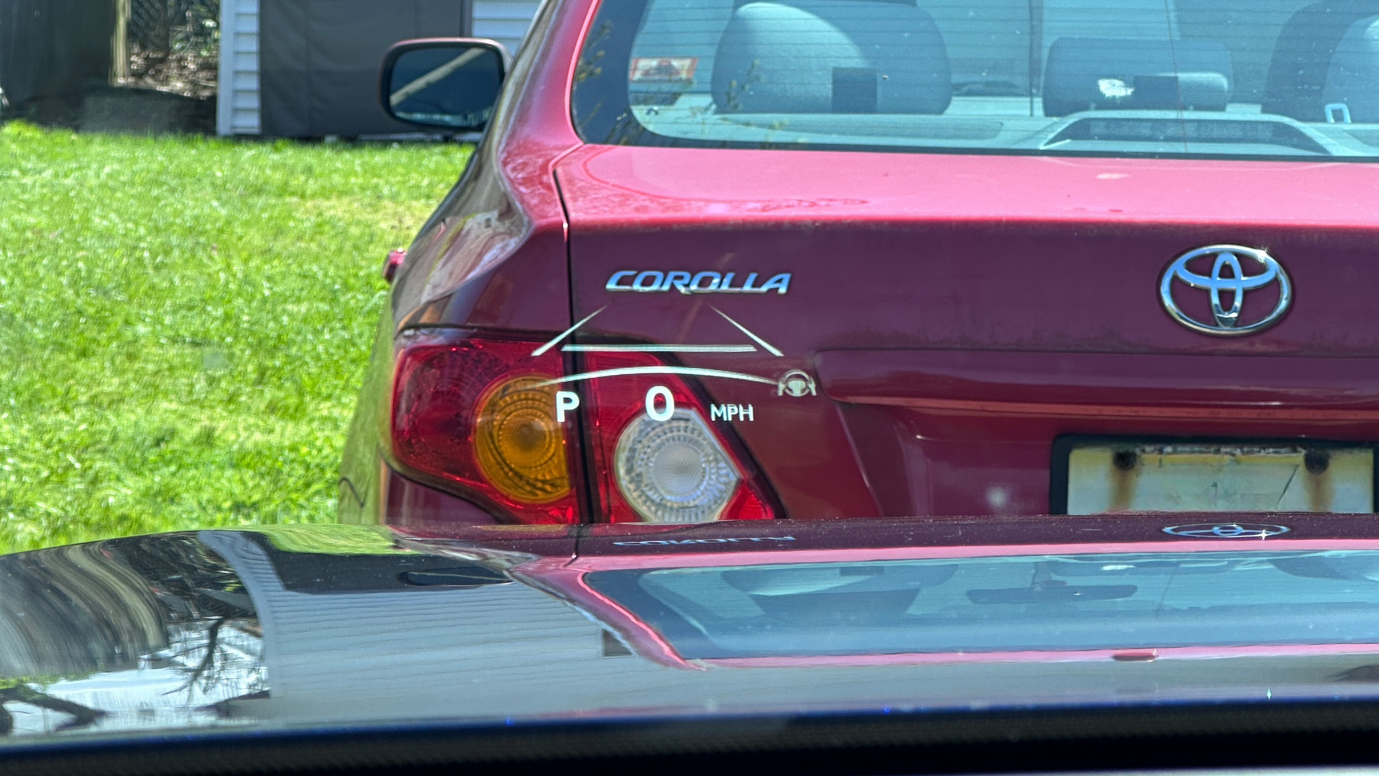 Lexus TX550H+ HUD shown in the windshield.