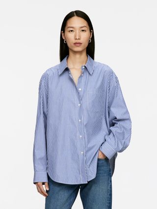 Oversized-Fit Poplin Shirt