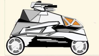 rough sketch of a vehicle